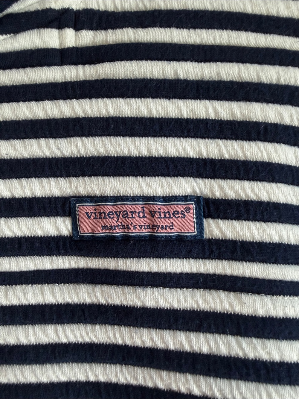 Vineyard Vines Women’s The Shep Shirt Navy & White Striped Half-Zip Pullover ⚓️ - Picture 2 of 7